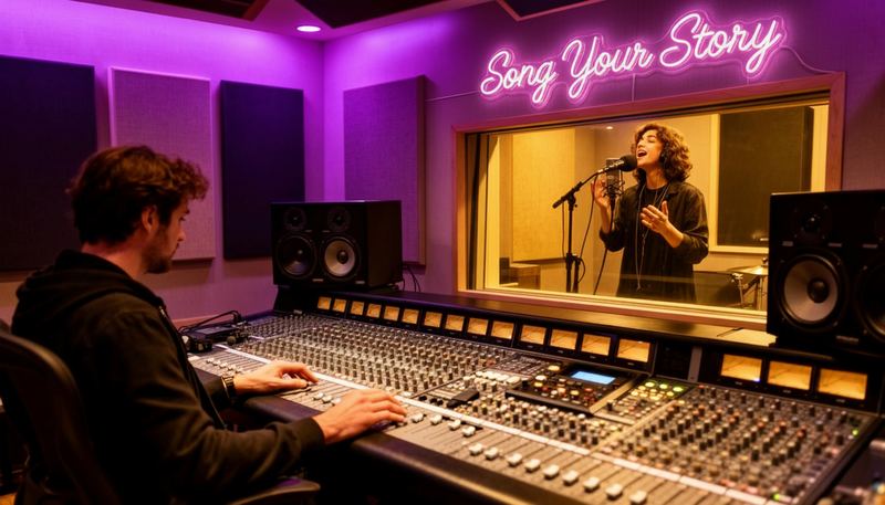 Professional music studio